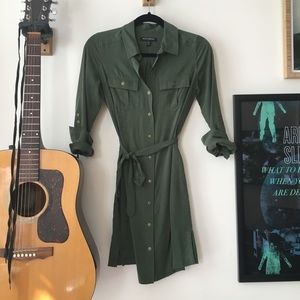 Green military dress